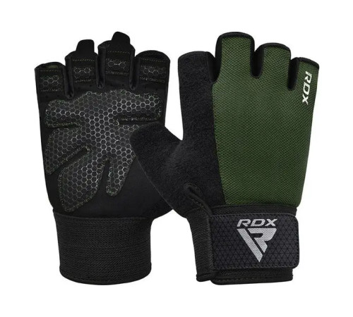 Рукавички для фітнесу RDX W1 Plus розмір S, хакі
