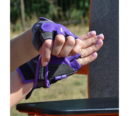 Рукавички для фітнесу жіночі Power System PS-2570 M, фіолетові