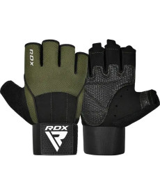 Рукавички для фітнесу RDX W3 розмір M, зелені