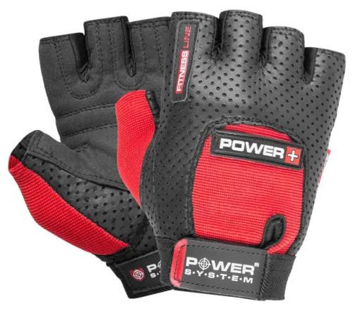 Рукавички для фітнесу Power System PS-2500 Power Plus XXL, чорно-червоні