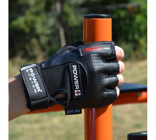 Рукавички для фітнесу Power System PS-2500 Power Plus M, чорні