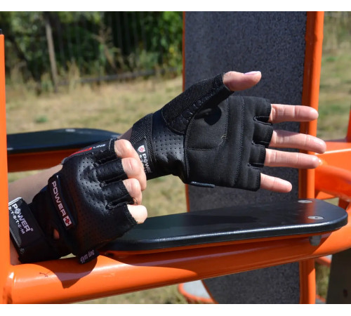 Рукавички для фітнесу Power System PS-2500 Power Plus L, чорні