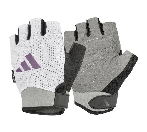 Рукавиці для фітнесу жіночі Adidas ADGB-13255, білі, розмір L Рукавиці для фітнесу жіночі Adidas ADGB-13255, білі, розмір L