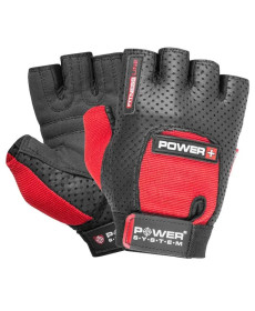 Рукавички для фітнесу Power System PS-2500 Power Plus L, чорно-червоні