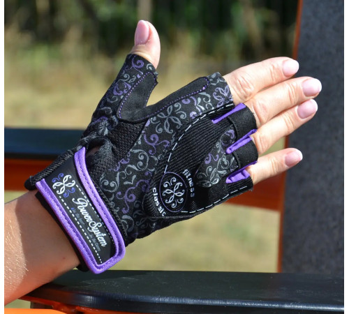 Рукавички для фітнесу жіночі Power System PS-2910 Classy S, фіолетові