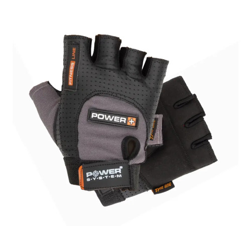 Рукавички для фітнесу Power System PS-2500 Power Plus L, чорно-сірі