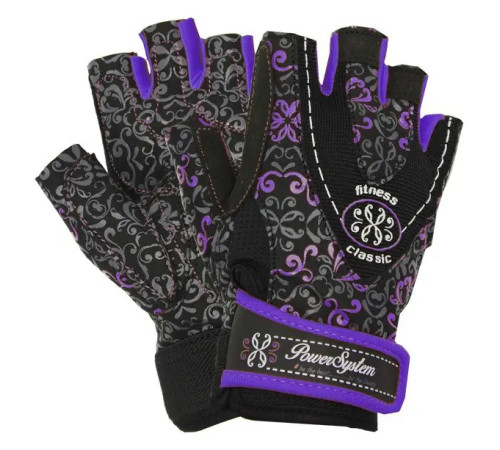 Рукавички для фітнесу жіночі Power System PS-2910 Classy M, фіолетові