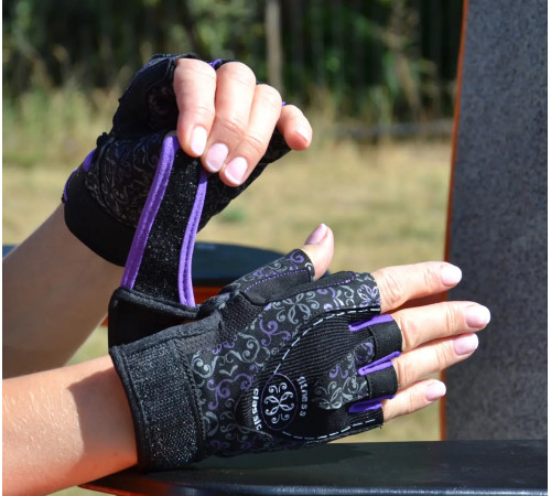 Рукавички для фітнесу жіночі Power System PS-2910 Classy M, фіолетові