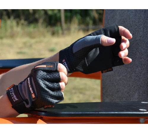 Рукавички для фітнесу Power System PS-2500 Power Plus XXL, чорно-сірі