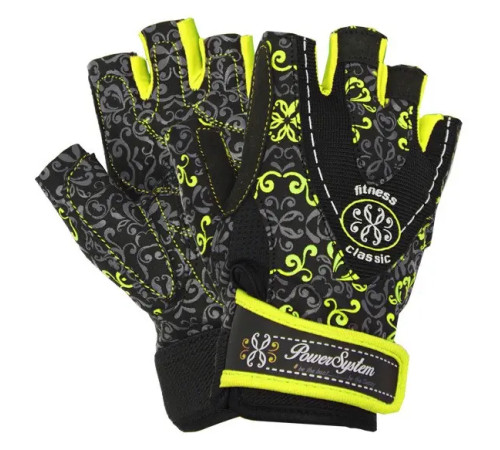 Рукавички для фітнесу жіночі Power System PS-2910 Classy XS, жовті