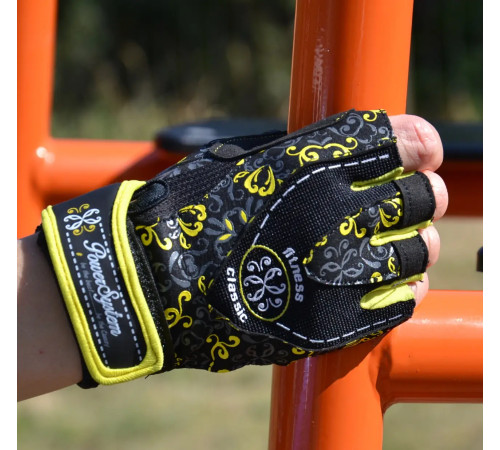 Рукавички для фітнесу жіночі Power System PS-2910 Classy XS, жовті