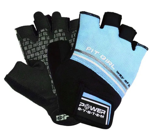 Рукавички для фітнесу жіночі Power System PS-2920 Evo M, блакитні