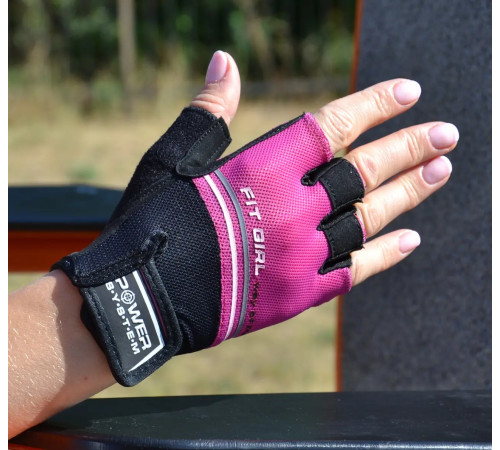 Рукавички для фітнесу жіночі Power System PS-2920 Evo M, рожеві