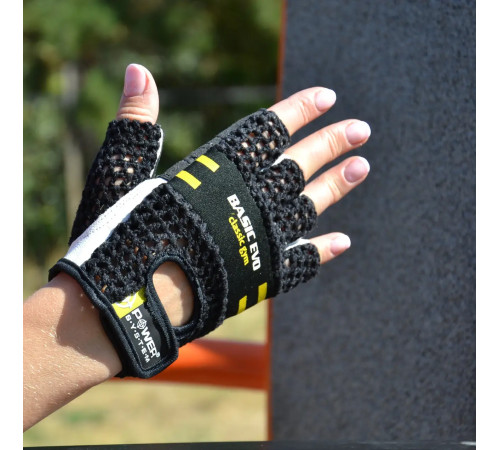 Рукавички для фітнесу Power System PS-2100 Basic EVO S, чорно-жовті