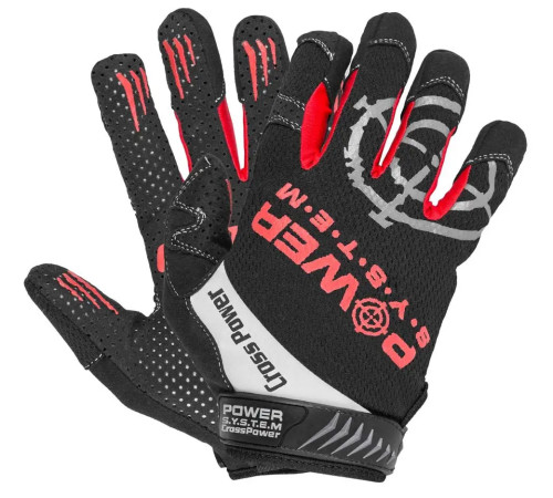 Рукавички для кросфіту Power System PS-2860 M, чорно-червоні