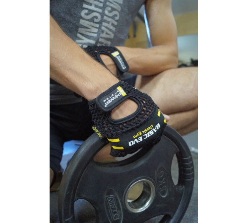 Рукавички для фітнесу Power System PS-2100 Basic EVO M, чорно-жовті