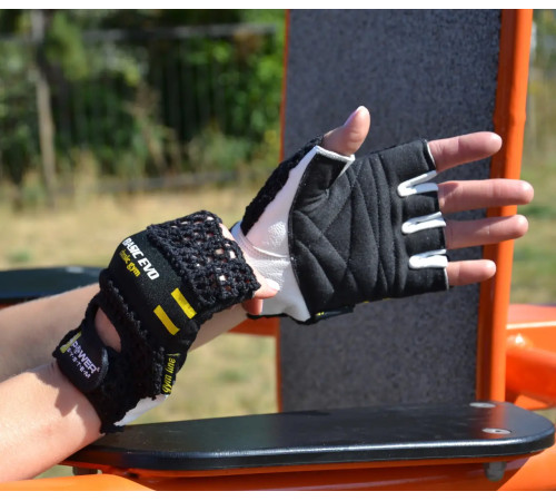 Рукавички для фітнесу Power System PS-2100 Basic EVO L, чорно-жовті