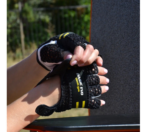 Рукавички для фітнесу Power System PS-2100 Basic EVO XL, чорно-жовті