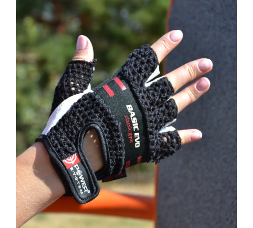 Рукавички для фітнесу Power System PS-2100 Basic EVO XS, чорно-червоні