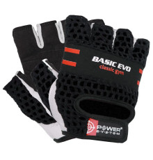 Рукавички для фітнесу Power System PS-2100 Basic EVO S, чорно-червоні