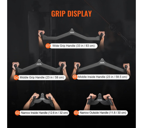 Ручки для верхньої тяги VEVOR TSJC-1, 2, 3, 5#, TSZW-4#