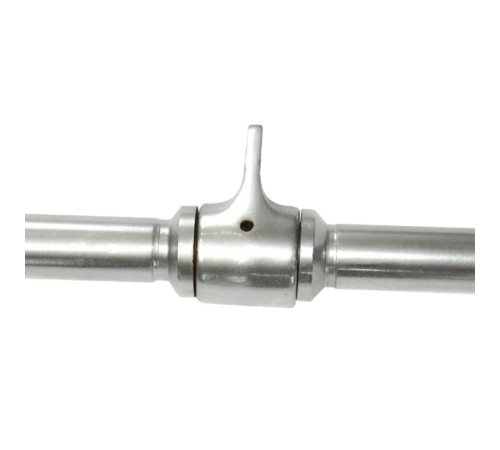 Ручка для верхньої тяги York Fitness 50см пряма з гумовими рукоятками, хром