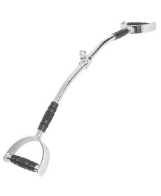 Ручка для верхньої тяги York Fitness 86 см з паралельним хватом вигнута з гумовими рукоятками, хром