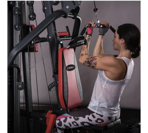 Ручка для верхньої тяги York Fitness 86 см з паралельним хватом вигнута з гумовими рукоятками, хром