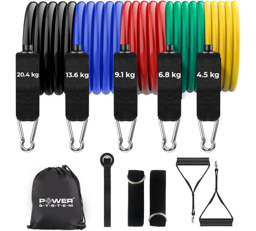 Набір трубчастих еспандерів Power System PS-4099 5 шт.