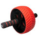 Колесо для тренування м'язів пресу Power System PS-4107 Full Grip з килимком, червоне