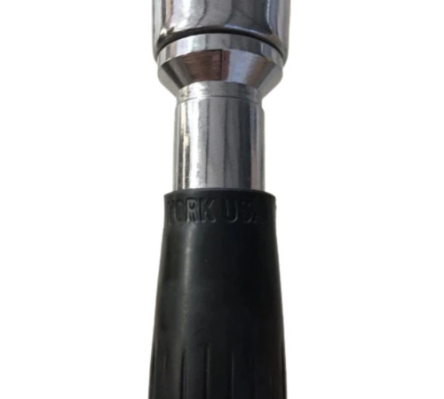 Ручка для тяги York Fitness V-подібна на трицепс з гумовими рукоятками, хром