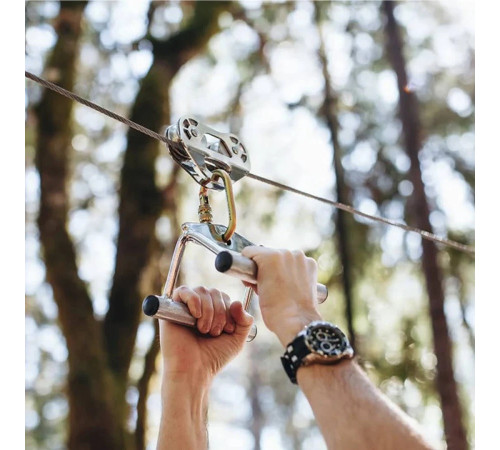 Ручка для тяги York Fitness подвійна (вузький паралельний хват), хром