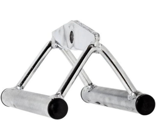 Ручка для тяги York Fitness подвійна (вузький паралельний хват), хром