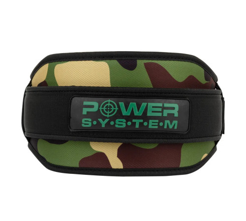 Пояс для бодібілдингу неопреновий Power System PS-3220 Predator - зелений/ розмір L