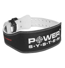 Пояс для бодібілдингу шкіряний Power System PS-3250 - чорний/ розмір  L