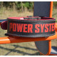 Пояс для бодібілдингу шкіряний Power System PS-3830 - чорно-червоний/ розмір L