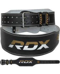 Пояс для бодібілдингу шкіряний  RDX 6 - чорний/ розмір S