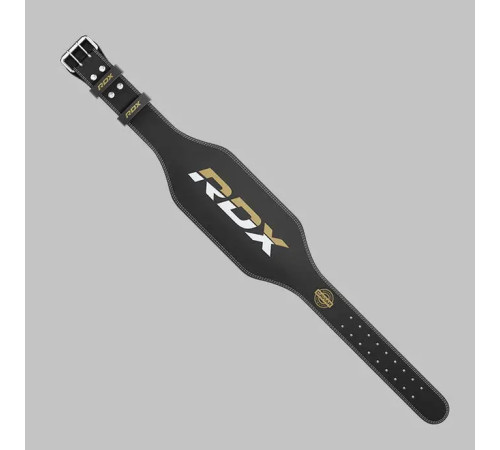 Пояс для бодібілдингу шкіряний RDX 6 - чорний/ розмір S