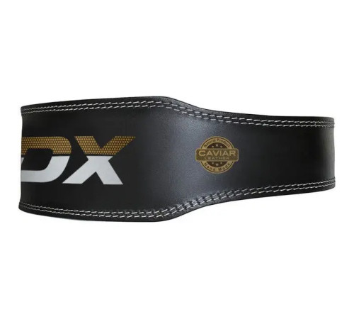 Пояс для бодібілдингу шкіряний RDX 6 - чорний/ розмір S