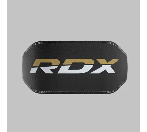Пояс для бодібілдингу шкіряний RDX 6 - чорний/ розмір M