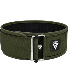 Пояс для бодібілдингу RDX RX1 Weight Lifting Belt - зелений/ розмір XL