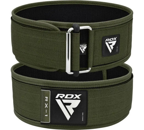 Пояс для бодібілдингу RDX RX1 Weight Lifting Belt - зелений/ розмір XL
