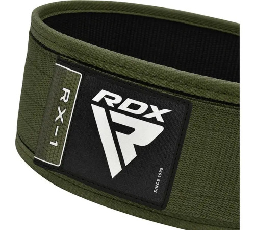 Пояс для бодібілдингу RDX RX1 Weight Lifting Belt - зелений/ розмір XL