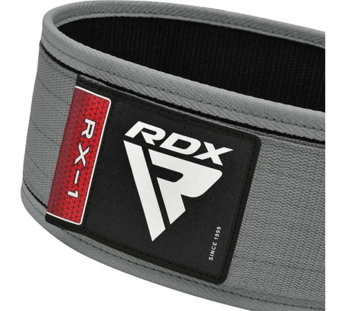 Пояс для бодібілдингу RDX RX1 - сірий/ розмір S