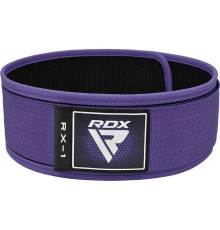 Пояс для важкої атлетики RDX RX1 Weight Lifting Belt Purple XS
