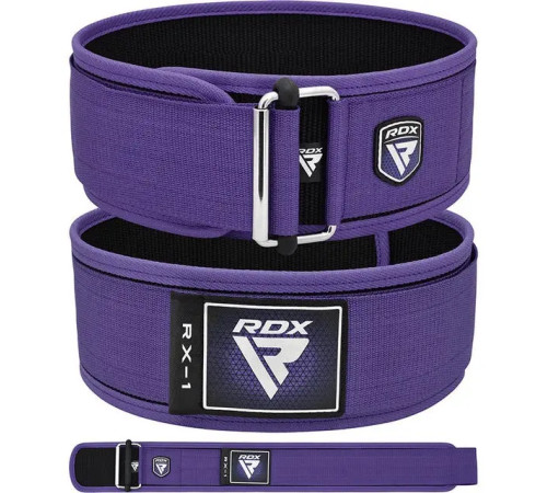 Пояс для важкої атлетики RDX RX1 Weight Lifting Belt Purple XS