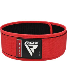 Пояс для бодібілдингу RDX RX1 - червоний/ розмір L