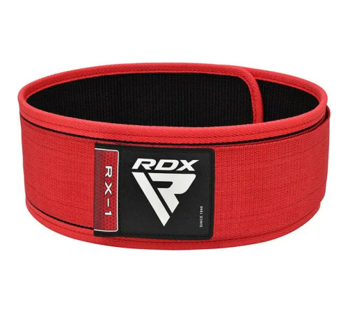Пояс для бодібілдингу RDX RX1 - червоний/ розмір L