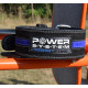 Пояс для пауерліфтингу Power System PS-3800 PowerLifting шкіряний Black/Blue Line M