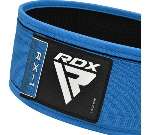 Пояс для бодібілдингу RDX RX1 - синій/ розмір S